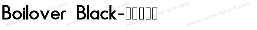 Boilover Black字体转换